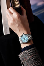 PAGANI DESIGN Orologio Meccanico Automatico Uomo Ice Blue Acciaio Inossidabile Vetro Zaffiro