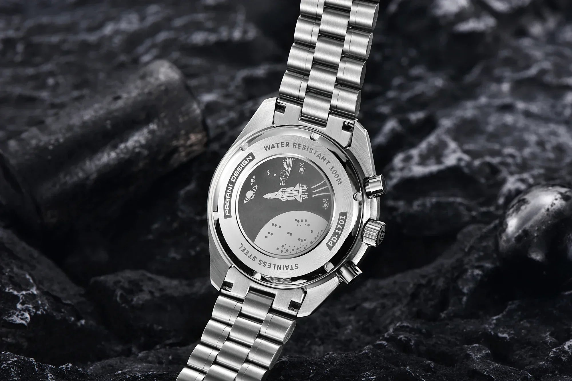 PAGANI DESIGN Orologio da Polso al Quarzo Uomo Modello PD-1701 Cronografo Vetro Zaffiro