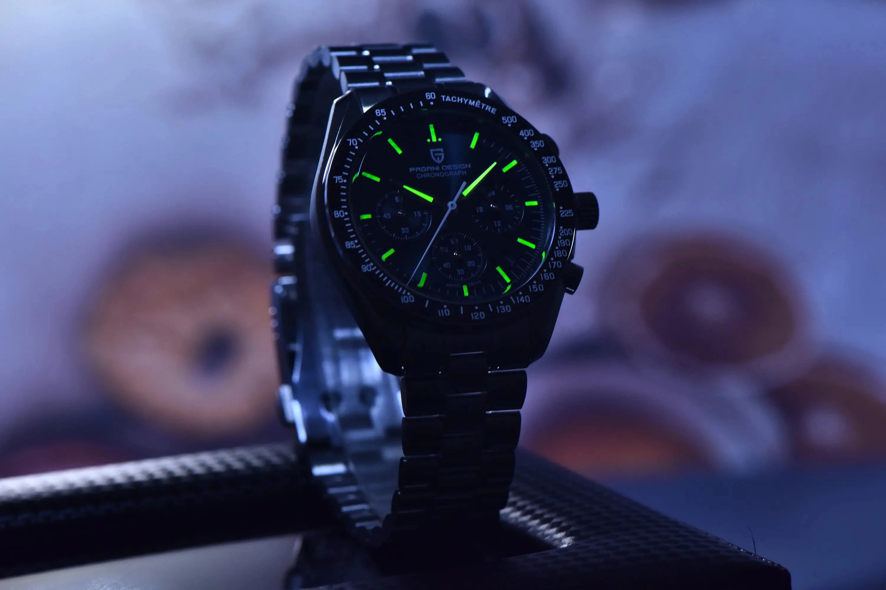 PAGANI DESIGN Orologio da Polso Quarzo PD1701 - Cassa in Acciaio Inossidabile, Vetro Zaffiro, Impermeabile 10 Bar
