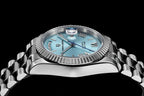 PAGANI DESIGN Orologio Automatico Uomo DD36 Quadrante Meteorite Bianco Acciaio Inossidabile