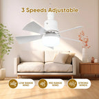Ventilatore da soffitto piccolo con ricarica USB, ventilatore da campeggio, dormitorio per studenti, tenda portatile da esterno, batteria al litio, durata della batteria ultra lunga
