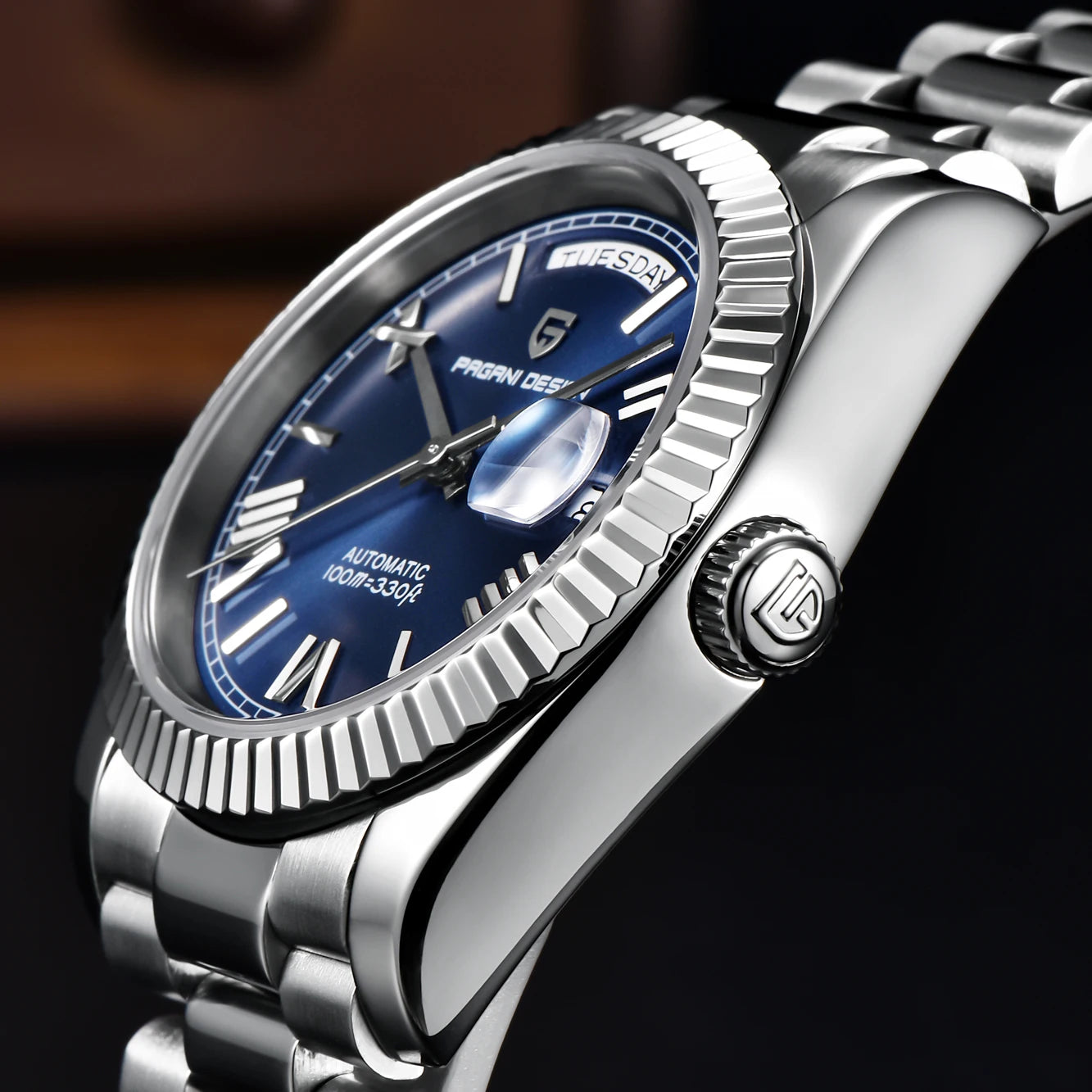 Nuovo Orologio PAGANI DESIGN 2026 con Fasi Lunari, Orologio al Quarzo di Lusso Dorato, Cronografo Sportivo da Uomo VK63, Impermeabile, Vetro Zaffiro AR, Orologio da Polso Luminoso con Ghiera in Ceramica, Cassa in Acciaio Inos