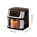 Friggitrice ad Aria 2800W 12L in Acciaio Inossidabile con Touchscreen