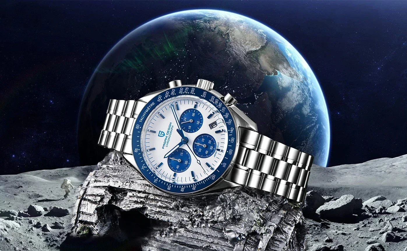 PAGANI DESIGN Orologio da Polso al Quarzo Uomo Modello PD-1701 Cronografo Vetro Zaffiro