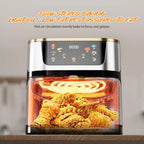 Friggitrice ad Aria 2800W 12L in Acciaio Inossidabile con Touchscreen