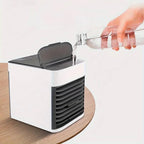 Mini tragbare Klimaanlage, Wasserkühler, erfrischt, befeuchtet und reinigt, drei Geschwindigkeiten und LED-Licht