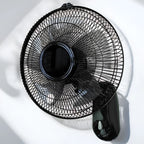 Ventilatore da Parete con 5 Pale 65W con Oscillazione Automatica Ventilatore Oscillante a Muro con 3 Velocità Funzionamento Silenzioso