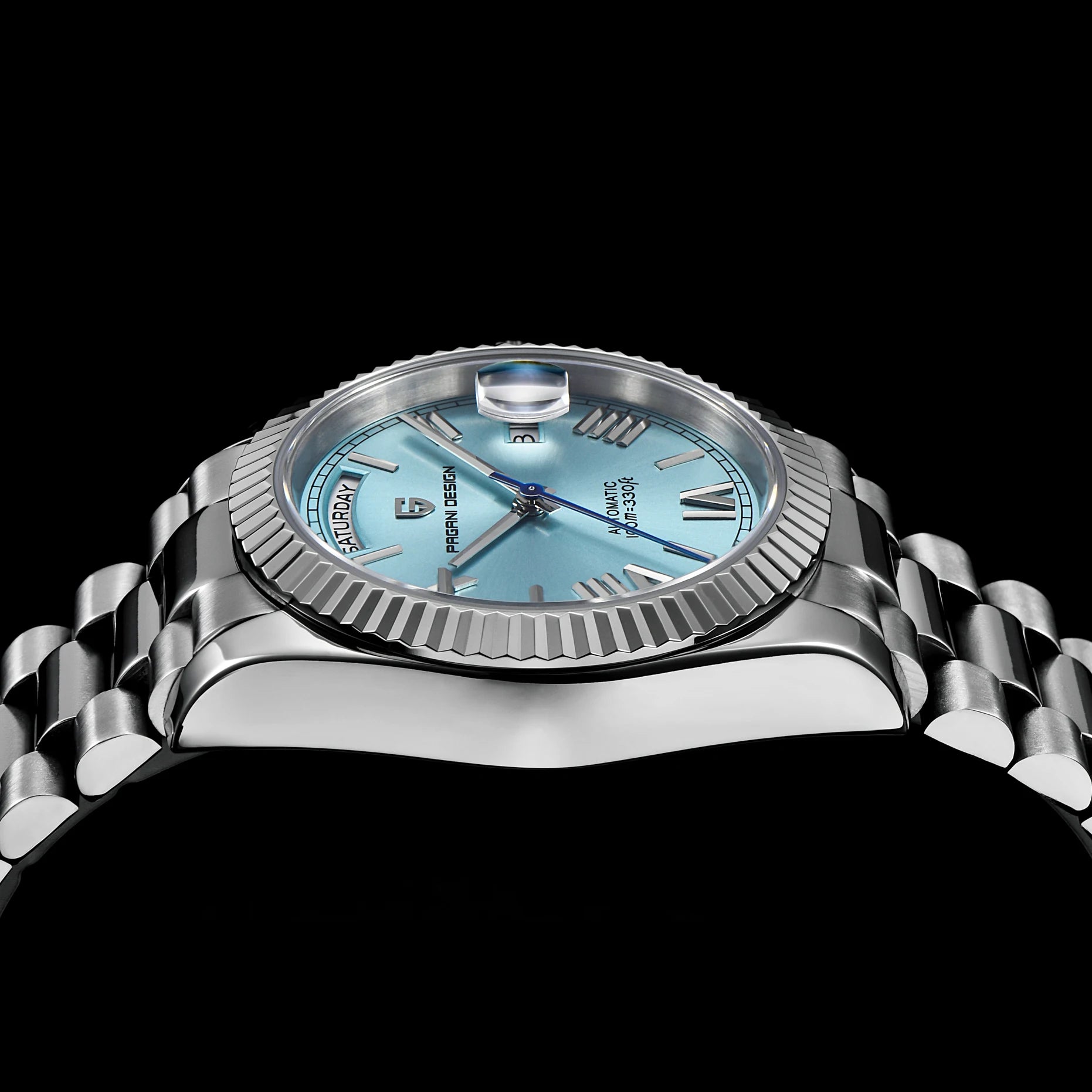 PAGANI DESIGN DD36 2026 Herrenuhren Neue Automatikuhr mit Datums- und Wochentagsanzeige, mechanische Herrenarmbanduhr mit AR-Saphirglas, Herrenuhr aus 316L-Edelstahl, ST16 Uhrwerk, qua