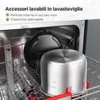 Elektrischer Schnellkochtopf 8L, Elektrischer Multikocher 1200W, 9-in-1-Multikocher aus Edelstahl mit 12 Programmen und Timer