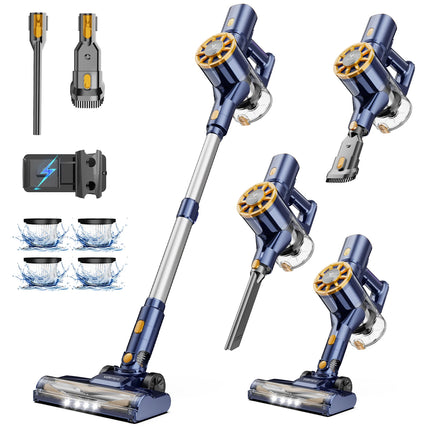 Cordless Vacuum Cleaner, 55Kpa, for Home, 50-Minute Runtime, Lightweight, Self-Standing, Cordless Stick Vacuum Cleaner