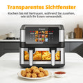Friggitrice ad Aria 8,5L 2000W con Doppio Cestello, Touchscreen LED, 12 Programmi