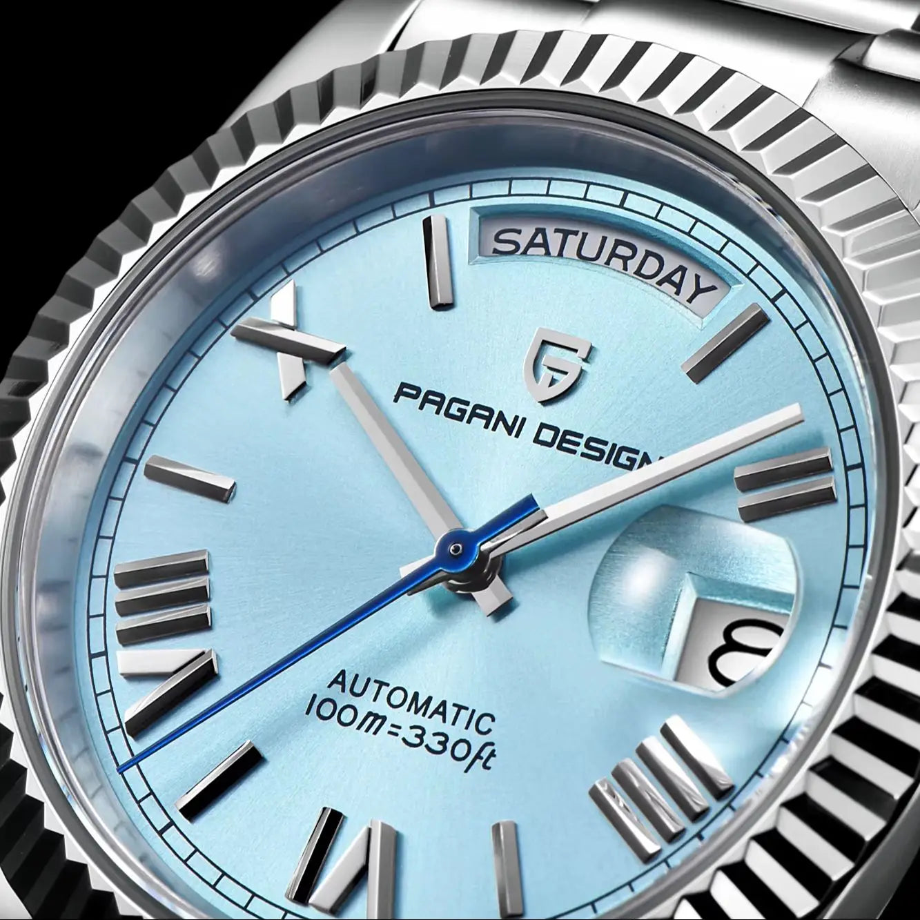 PAGANI DESIGN DD36 2026 Herrenuhren Neue Automatikuhr mit Datums- und Wochentagsanzeige, mechanische Herrenarmbanduhr mit AR-Saphirglas, Herrenuhr aus 316L-Edelstahl, ST16 Uhrwerk, qua