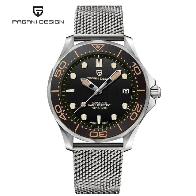 PAGANI DESIGN Herrenuhren, automatische mechanische Luxusuhr, wasserdichte Herrenuhr, AR-Saphirglas, leichte Uhr, lokaler EU-Versand