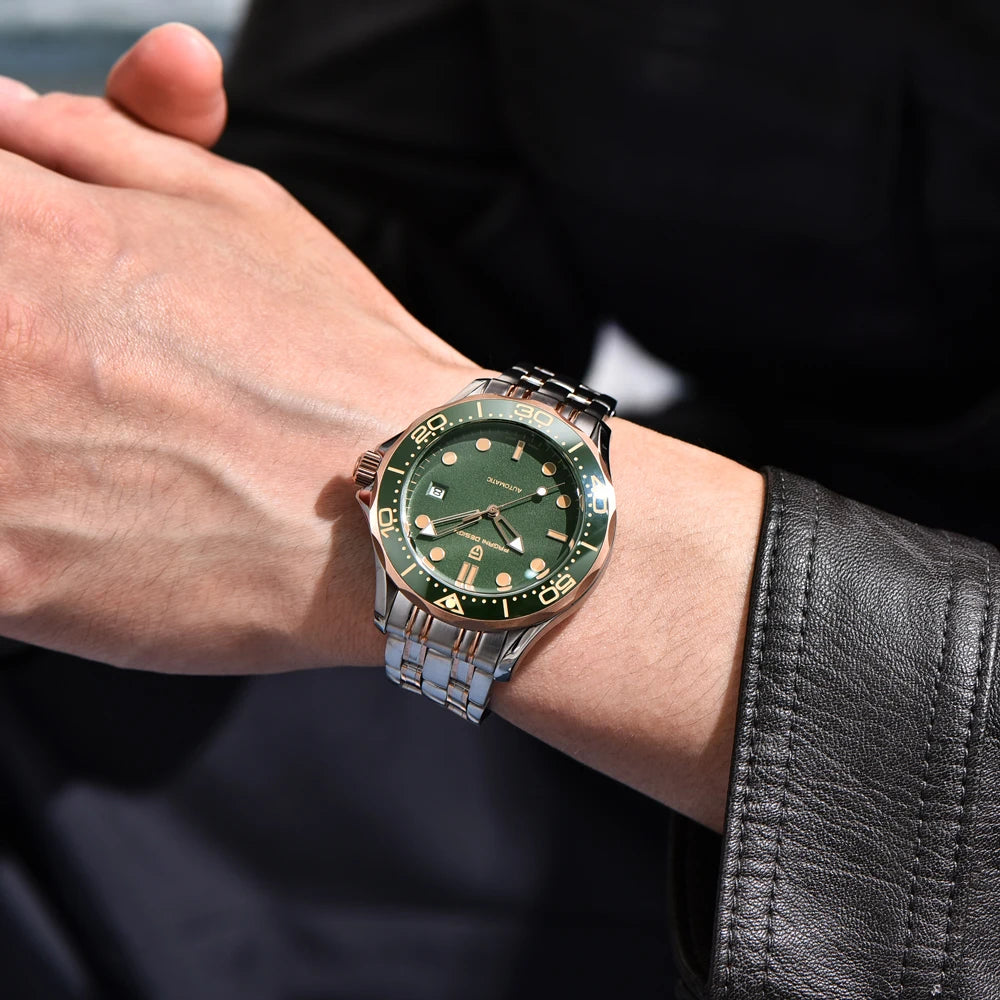 PAGANI DESIGN Orologio Automatico da Uomo PD1667 Acciaio Inossidabile Vetro Zaffiro