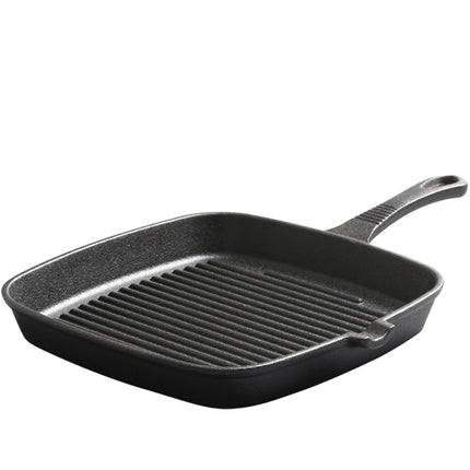 4-Piece Pre-Seasoned Nonstick Cast Iron Cookware Set with Oven Mitts and Square Steak Pan