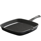 Set di 4 padelle in ghisa antiaderenti pre-stagionate per cucinare, con guanti, e pentola quadrata per bistecche ﻿ ﻿ ﻿ ﻿ ﻿