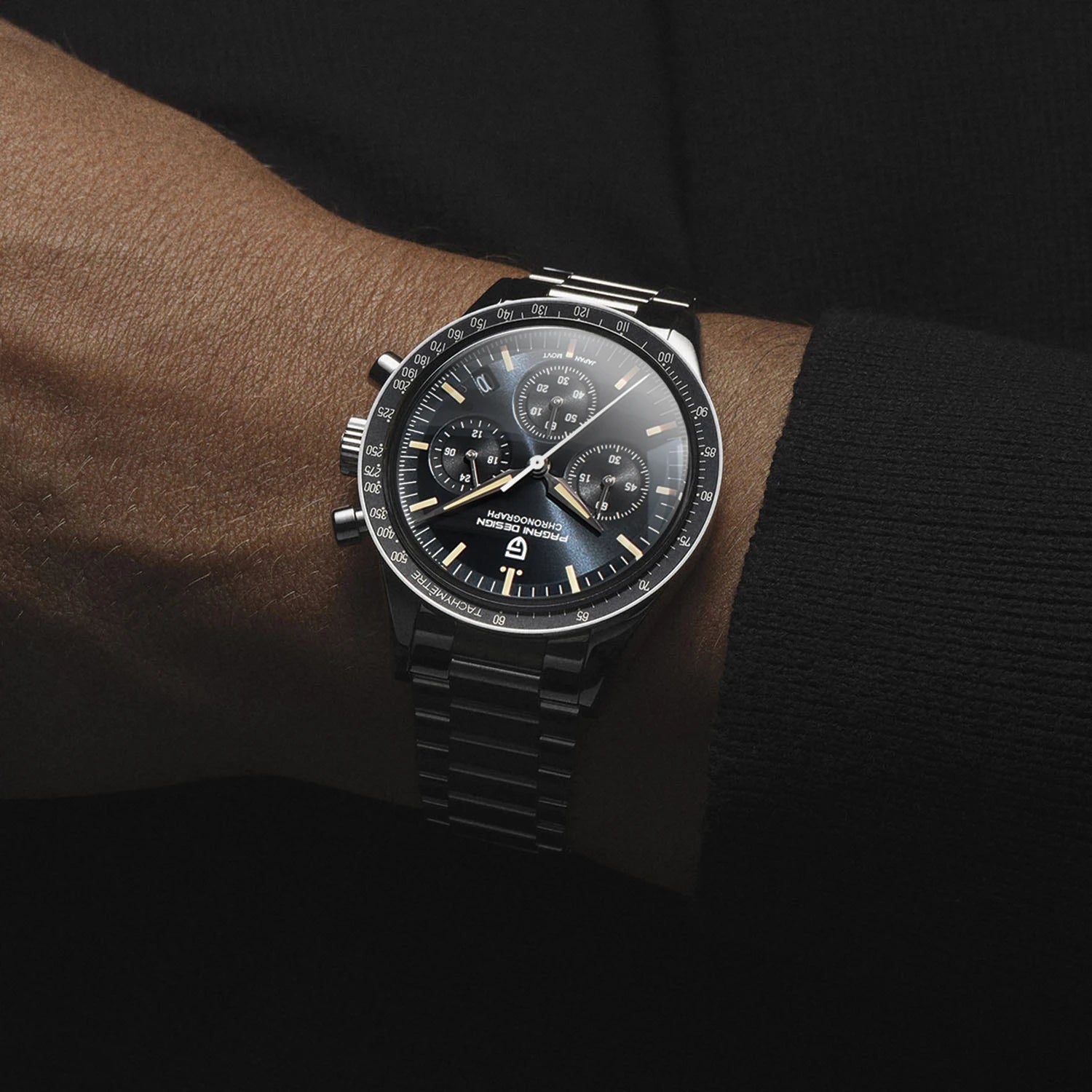 PAGANI DESIGN Orologio da Polso Uomo Quarzo Cronografo Luna Vetro Zaffiro Modello PD-1701-EU