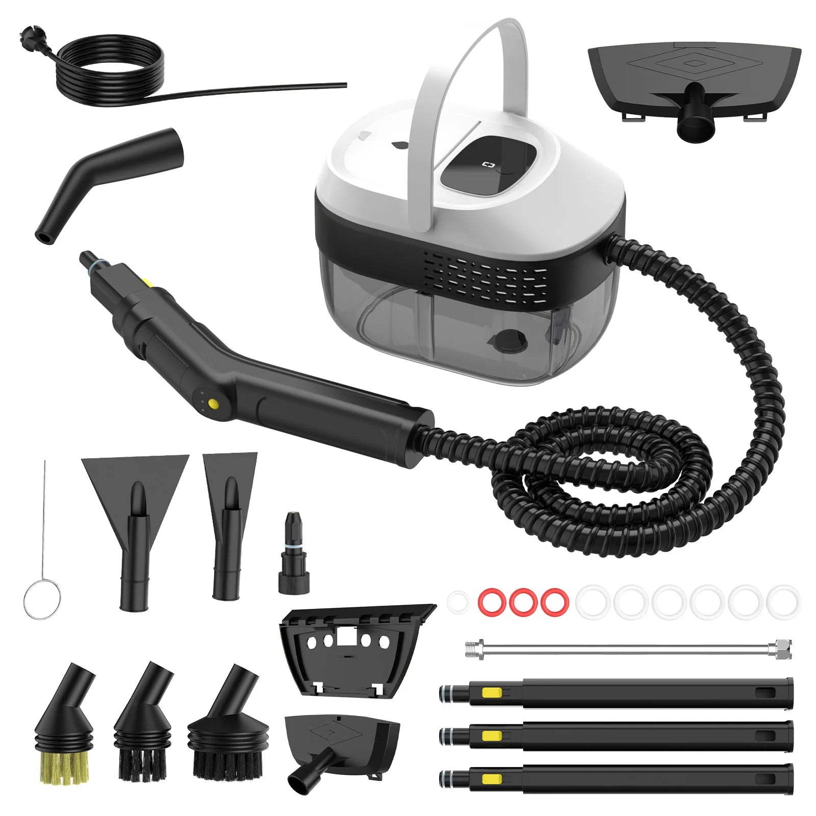 Tragbarer Dampfreiniger 2500W, Klimaanlagen-Reinigungsmaschine 1600ML, Reiniger für Dunstabzugshauben, Haushaltsgeräte, Autoscheiben