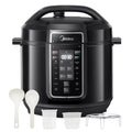 Elektrischer Schnellkochtopf 8L, Elektrischer Multikocher 1200W, 9-in-1-Multikocher aus Edelstahl mit 12 Programmen und Timer