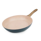 Padella colorata da 20/24/28 cm con manico in legno, padella antiaderente, padelle per frittata per pancake per tutti i fornelli, pentole da cucina per la casa