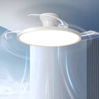 Ventilatore a soffitto Nordic Simple Boom con luce, controllo remoto tramite APP, regolazione continua della luminosità, 6 velocità del vento, per soggiorno, camera da letto, ristorante, decorazione.