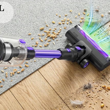Cordless Vacuum Cleaner Blossom V20, 600W Brushless Motor, 55KPA Strong Suction, 3-Speed Adjustment, Full Touch Screen, 1.8L Large Dustbin, 8-Cell Battery, 60 Minutes Run Time, Brush for