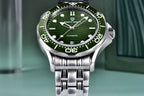 PAGANI DESIGN Orologio subacqueo automatico verde da uomo MIYOTA 8215