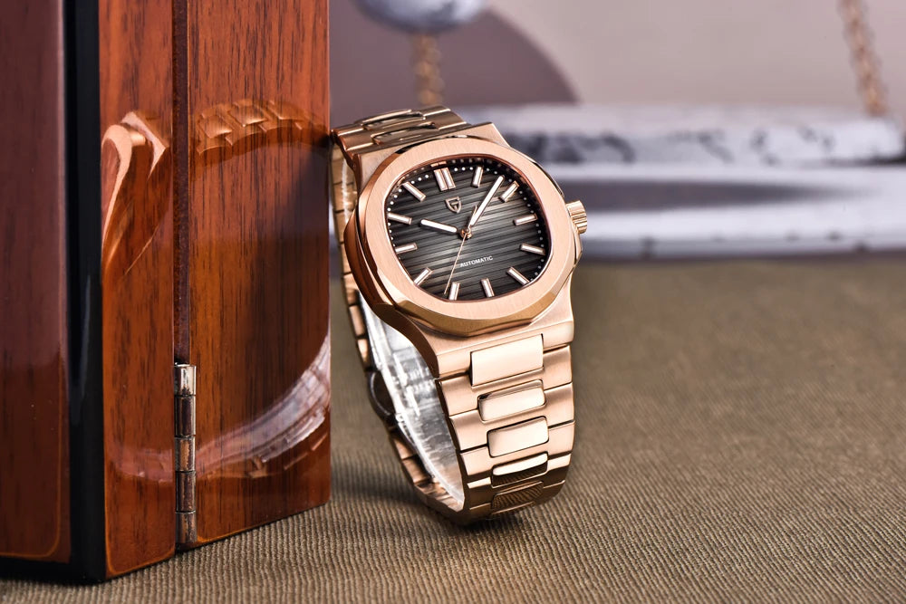 PAGANI DESIGN Orologio da uomo 40MM automatico meccanico lusso oro