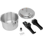 Rapido 5-Liter-Schnellkochtopf, elektrischer Dampfdrucktopf, robuste, druckfeste Aluminium-Kochgeschirr, kompakt, tragbar, sicher und einfach zu bedienen