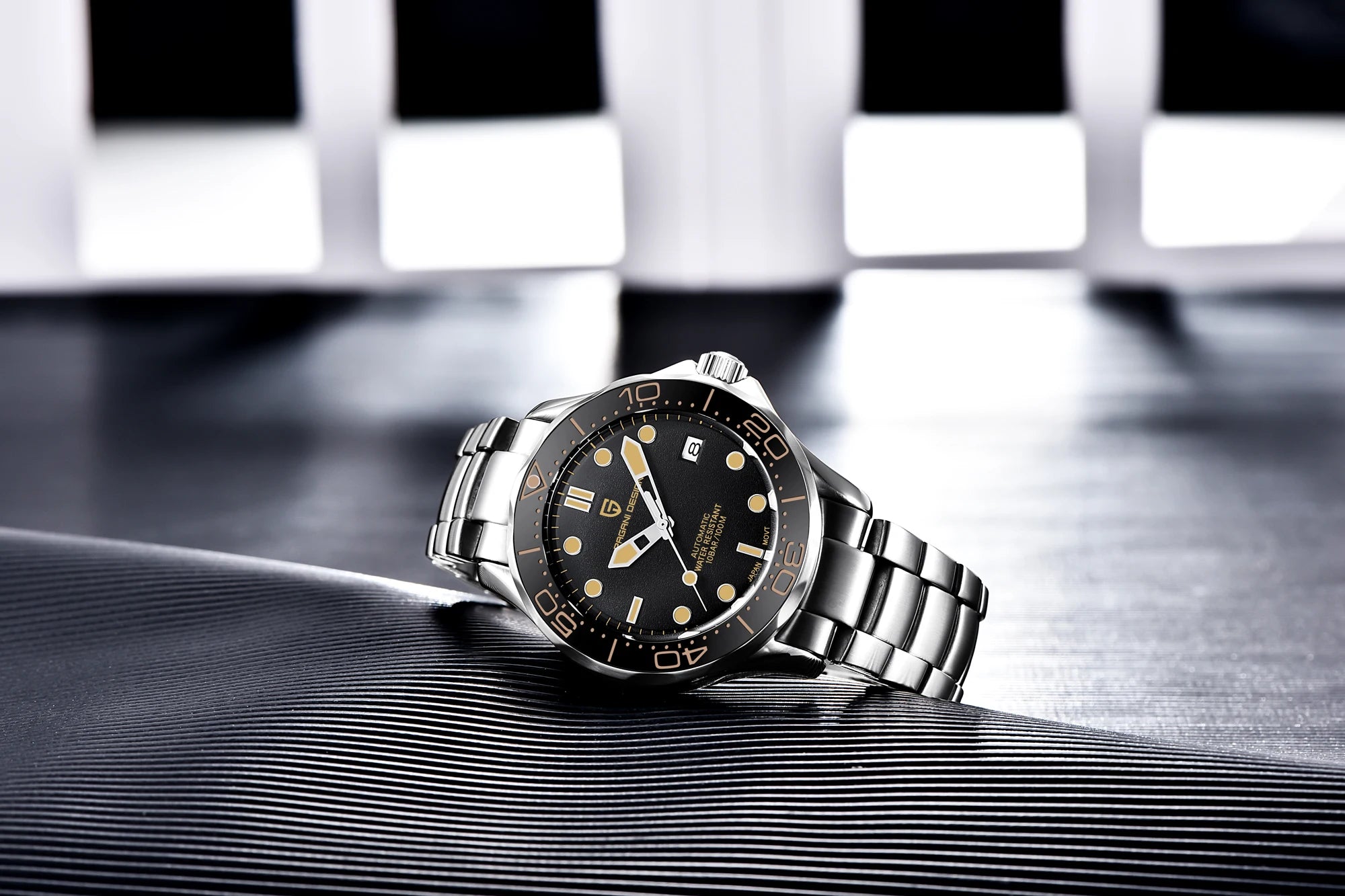 Orologi da uomo PAGANI DESIGN, orologio meccanico automatico di lusso, orologio da uomo resistente all'acqua, vetro zaffiro AR, orologio leggero, spedizione locale UE