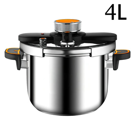 Pentola a Pressione 4L/6L per Uso Domestico, Compatibile con Fornelli a Gas e a Induzione, in Acciaio Inox di Grado Alimentare, Antiesplosione