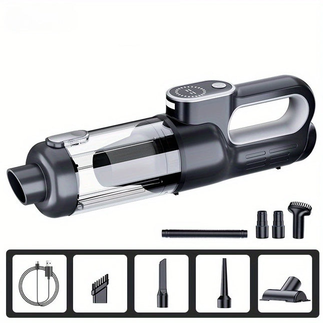 Brushless Cordless Handheld Vacuum Cleaner, High Suction, for Home and Car, Mini, Rechargeable, with LED for Car Cleaning.