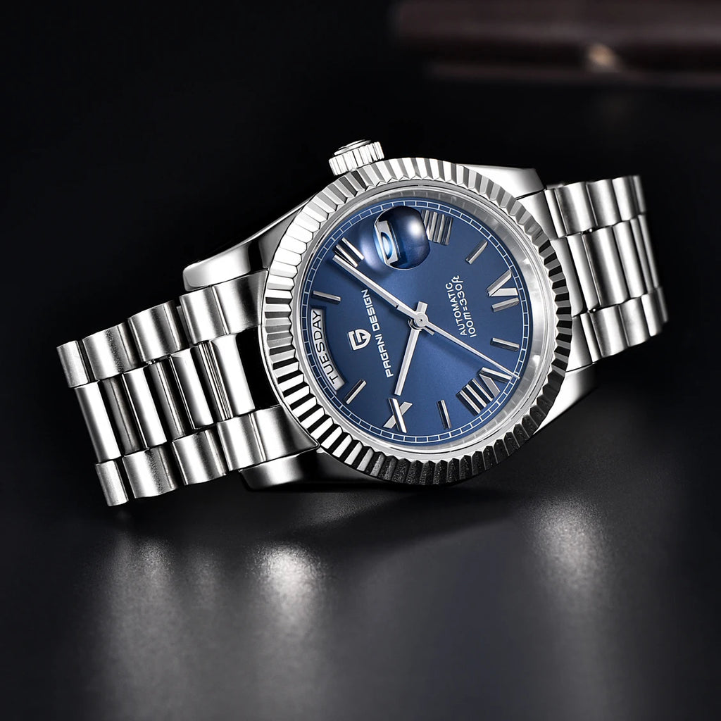 Nuovo Orologio PAGANI DESIGN 2026 con Fasi Lunari, Orologio al Quarzo di Lusso Dorato, Cronografo Sportivo da Uomo VK63, Impermeabile, Vetro Zaffiro AR, Orologio da Polso Luminoso con Ghiera in Ceramica, Cassa in Acciaio Inos