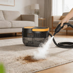 2500W Dampfreiniger, Dampfgerät für Haus und Auto, Tragbarer Dampfreiniger mit 3 einstellbaren Dampfstufen und Zubehör
