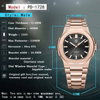 PAGANI DESIGN 2026 Neue Herren Luxus-Automatikuhr, mechanische Armbanduhr aus Edelstahl mit Saphirglas, 40MM Tonneau-Zifferblatt