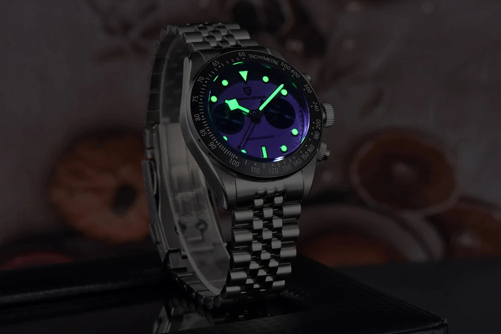 Orologi da uomo PAGANI DESIGN Panda VK34, cronografo sportivo, orologio di lusso da uomo, vetro zaffiro AR, vetro ceramico luminescente, regalo per uomo
