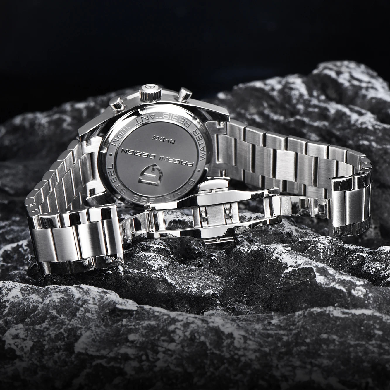 PAGANI DESIGN Orologio da Uomo Pilota al Quarzo Cronografo Sportivo Retrò in Acciaio Inossidabile