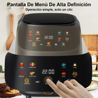 Friggitrice ad Aria Calda Elettrica 2400W 8L con Display LED e 8 Modalità Programmabili
