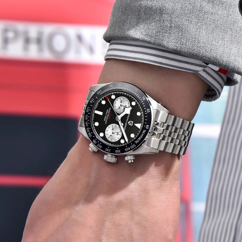 Nuovo Orologio da Uomo PAGANI Panda DESIGN 2026, Orologio Cronografo Sportivo di Lusso al Quarzo, Vetro Zaffiro AR, Luminoso e Impermeabile
