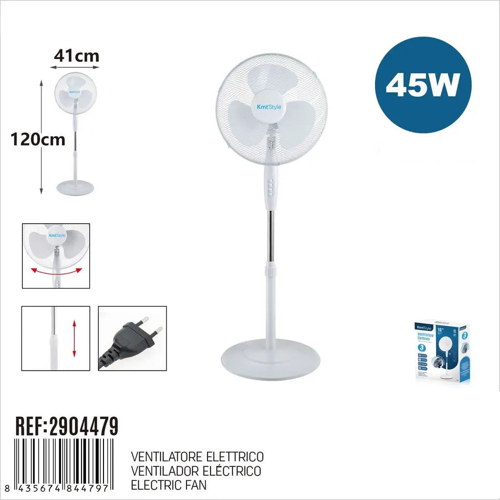 ELEKTRISCHER VENTILATOR 16 Zoll 45W