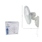 40cm Wandventilator 40W mit 3 Geschwindigkeiten, Zugschalter, breiter Oszillation, 90° neigbarem Kopf, leisem und energiesparendem Motor, Sicherheitsmetallgitter, ideal für Zuhause, Büro, Geschäfte