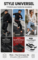 Bel Chou's, ultraleichte Sportschuhe französischer Marke, wasserdichte Sneaker aus Kunstleder, bequeme Sneaker für Herren und Damen, Freizeitschuhe zum Gehen