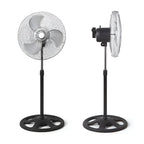 3-in-1 Stand-, Tisch- und Wandventilator mit 3 einstellbaren Geschwindigkeitsstufen, Stahl- und ABS-Struktur