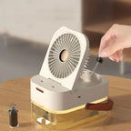 3-in-1-Ventilator mit Luftbefeuchter und Lichtprojektion für eine frische und hydrierte Umgebung