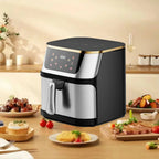 Friggitrice ad Aria 2800W 12L in Acciaio Inossidabile con Touchscreen