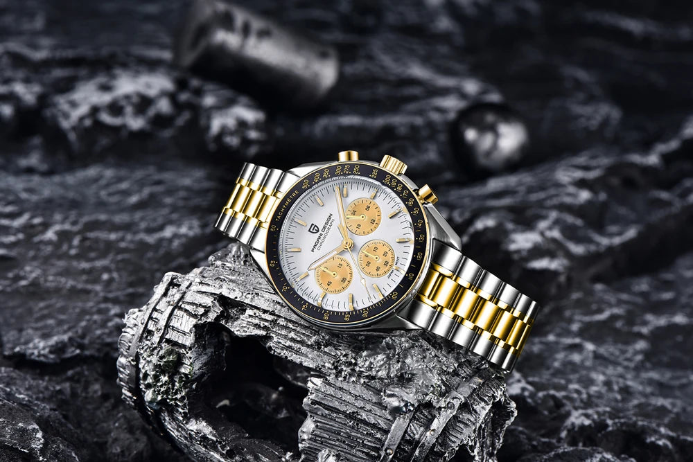 PAGANI DESIGN Orologio da Polso Quarzo PD1701 - Cassa in Acciaio Inossidabile, Vetro Zaffiro, Impermeabile 10 Bar