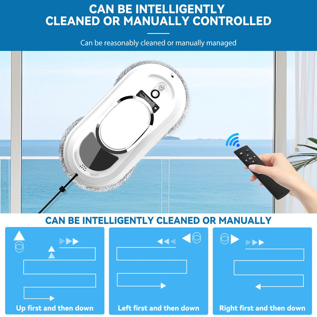Fensterputzroboter, intelligenter elektrischer Fensterreiniger mit Fernbedienung, automatischer Fensterreiniger