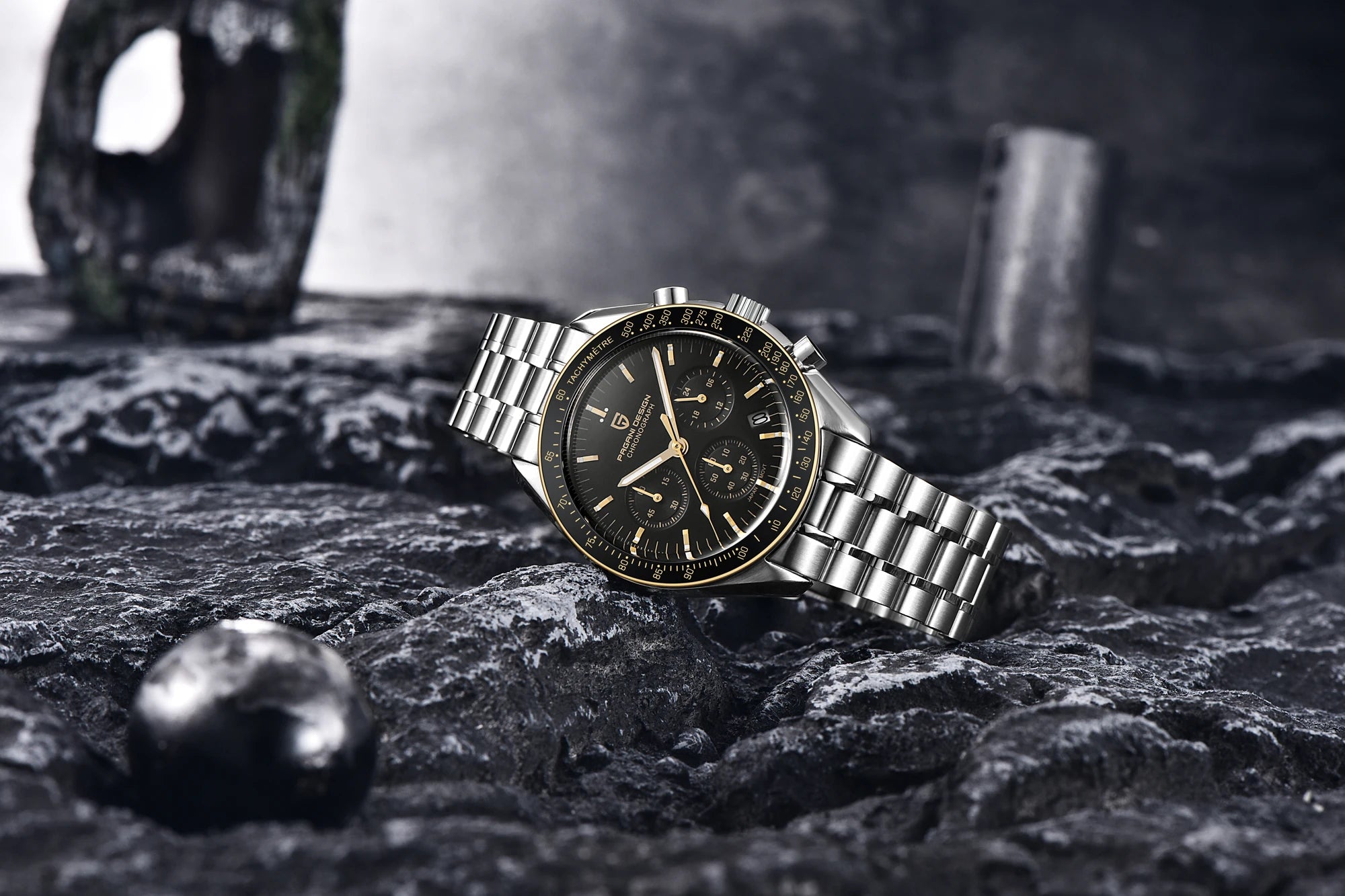 PAGANI DESIGN Orologio da Polso Quarzo PD1701 - Cassa in Acciaio Inossidabile, Vetro Zaffiro, Impermeabile 10 Bar