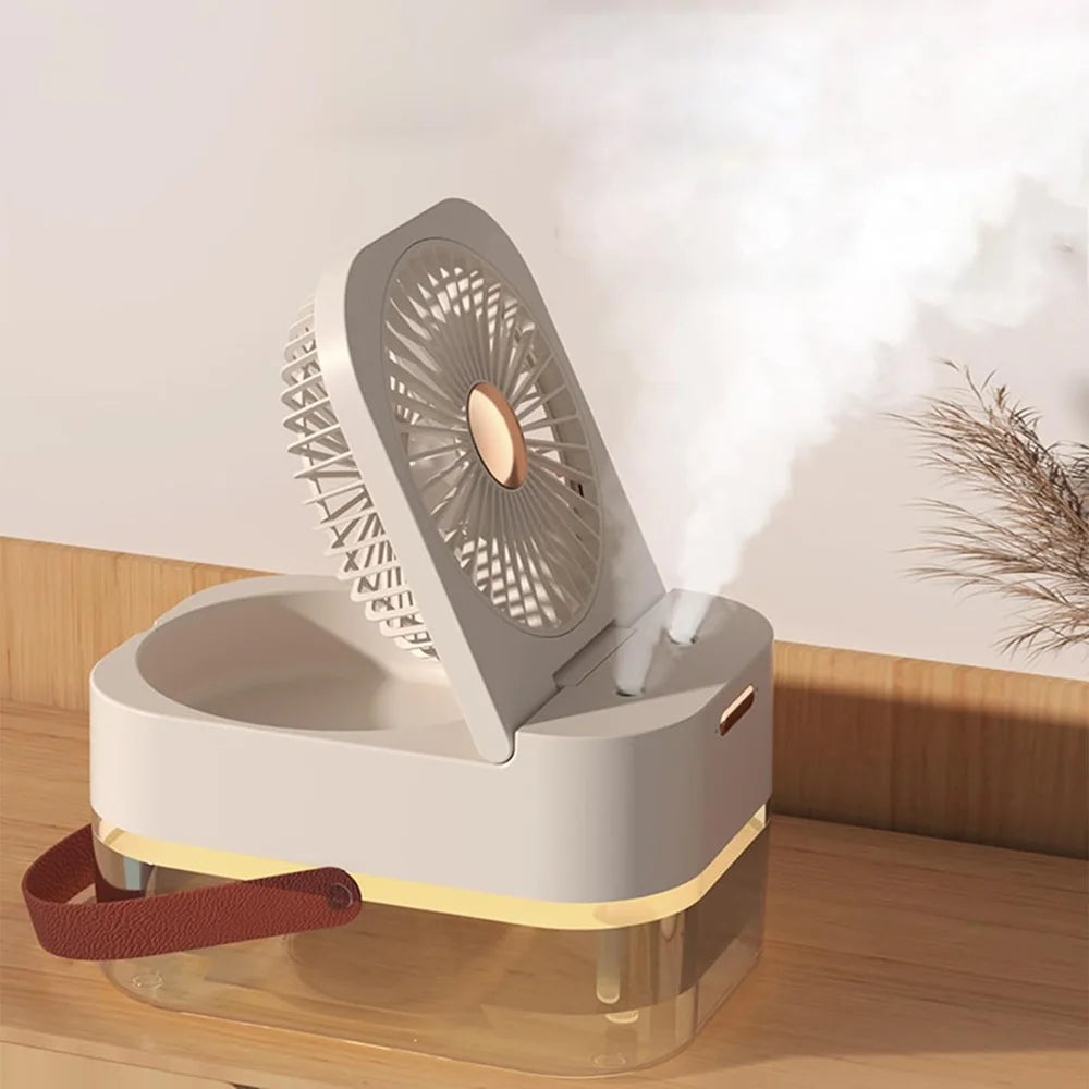 3-in-1-Ventilator mit Luftbefeuchter und Lichtprojektion für eine frische und hydrierte Umgebung
