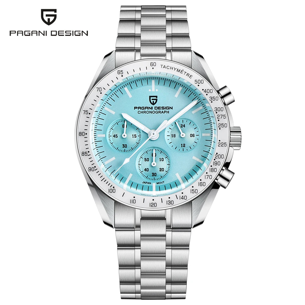 PAGANI DESIGN Orologio da Polso al Quarzo Uomo Modello PD-1701 Cronografo Vetro Zaffiro